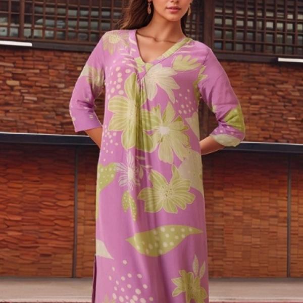 Women Printed Regular Kurta WIth Palazzos By ARA